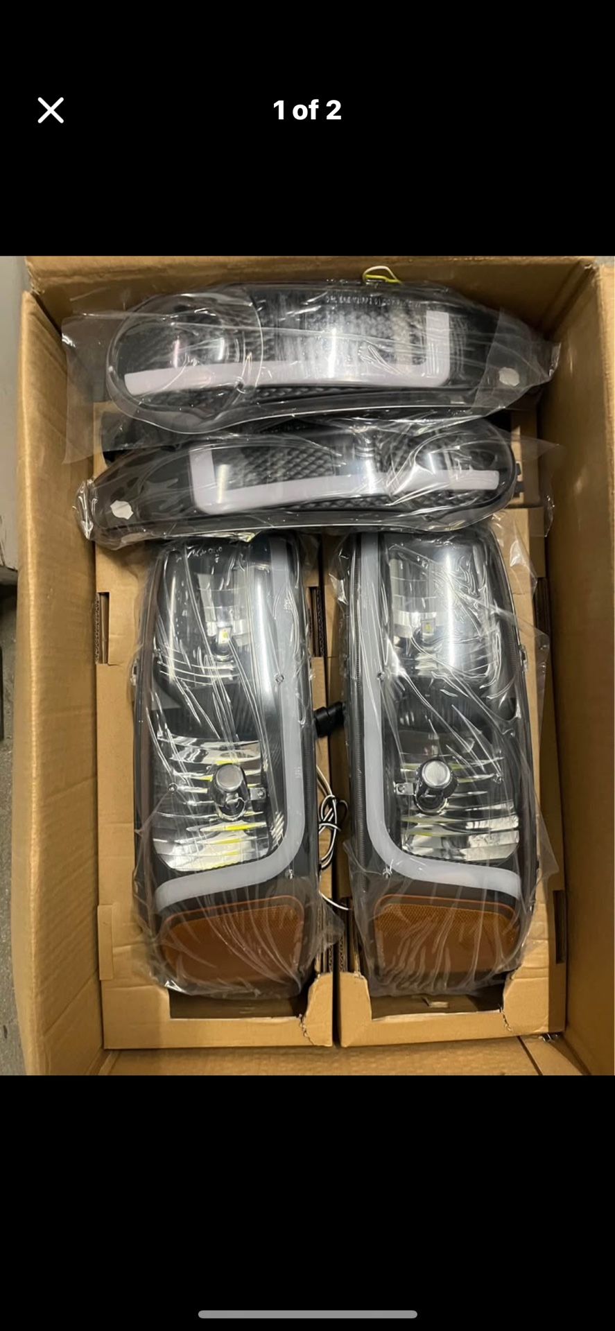 01-06 Gmc Denali Headlights Led/Drl