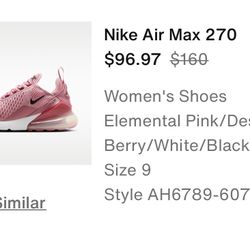 Woman’s Nike Air Max 270