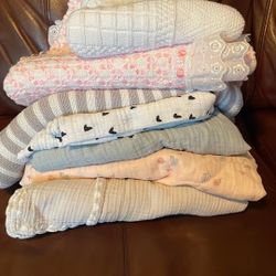 7- Baby Blankets Excellent Condition 