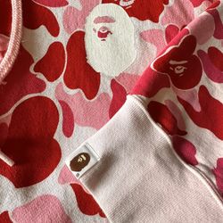 BAPE ABC Camo 2nd Ape Pullover Hoodie 'Pink' (Cheap Deal)