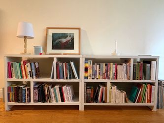 White shelves