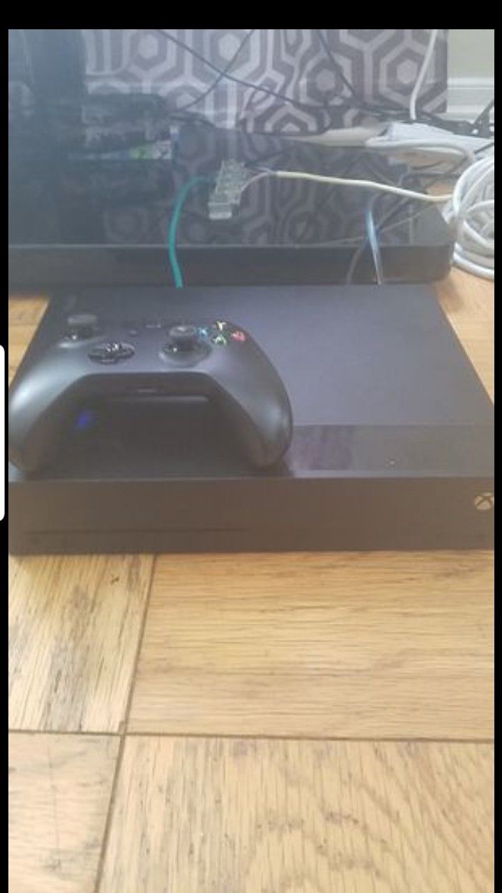 Xbox one x with extras