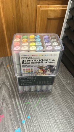 Copic Sketch Markers Manga Illustration- 24 Color Set