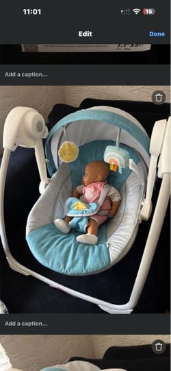 Ingenuity Sun Valley Canopy Portable Baby Swing