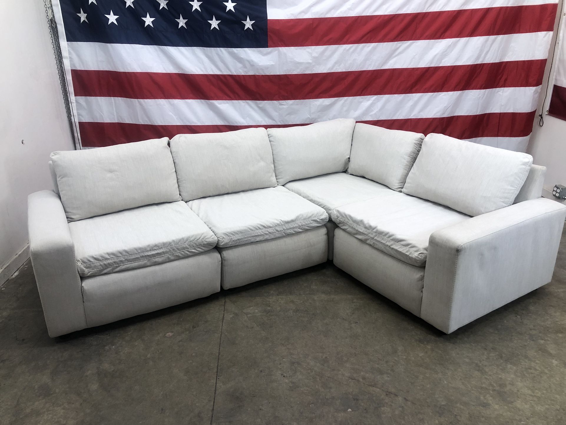 Free Delivery - Ashley 4 Piece Modular Sectional Couch
