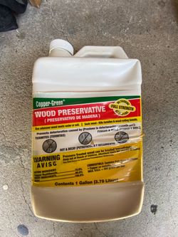 Copper green wood preservative
