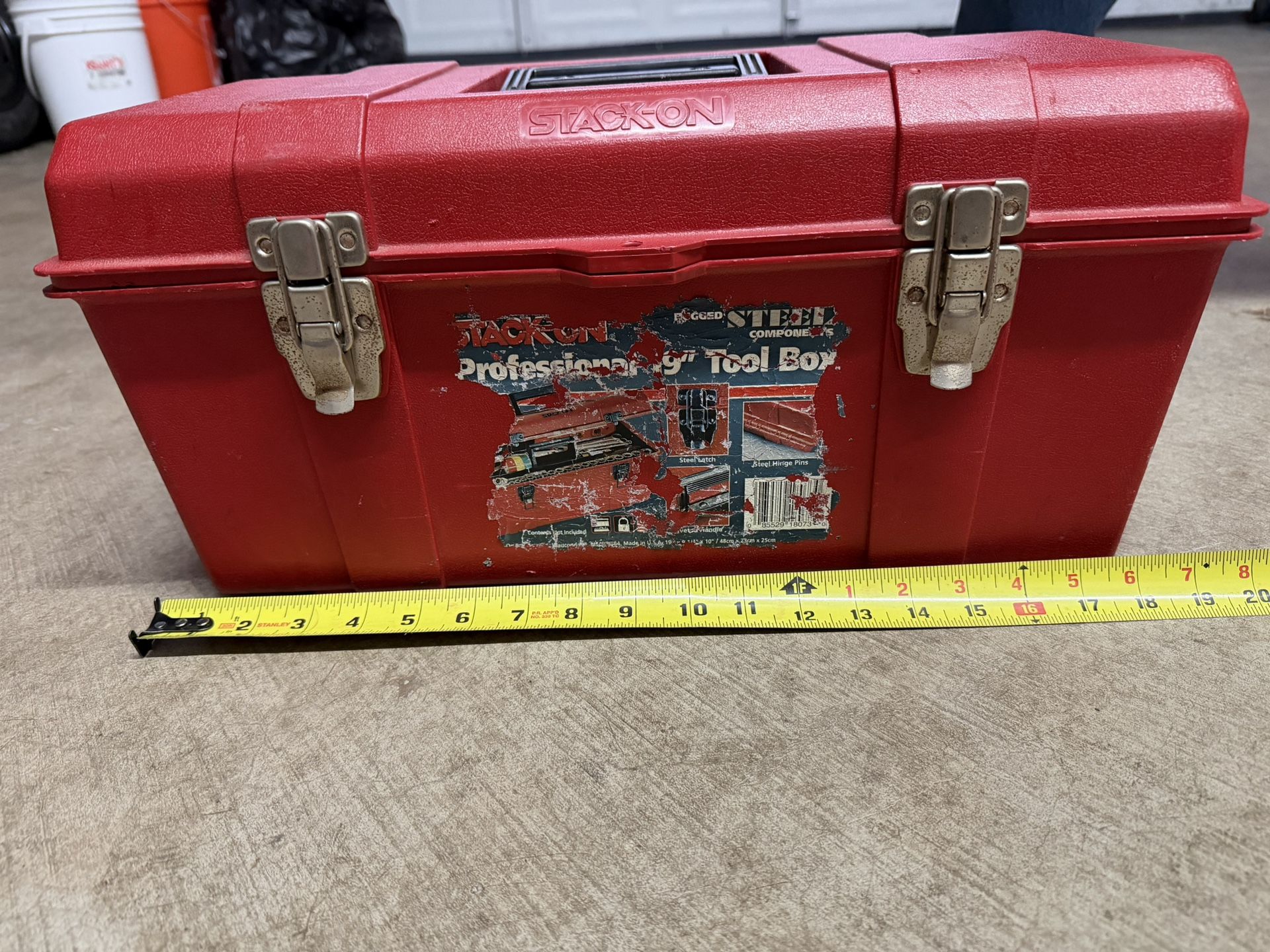 STAKON 9” 2-Tier Tool Box With Compartments