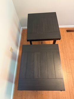 Black Coffee Table and End Tables Set