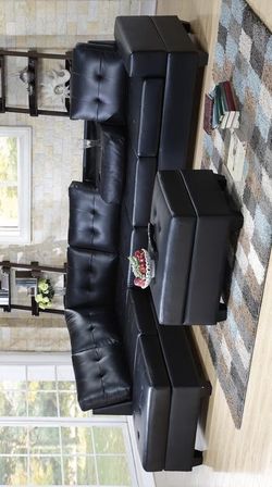 New Sectional with ottoman / couch & living room set