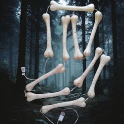 Vintage Halloween Bone Light Strand Set (10)