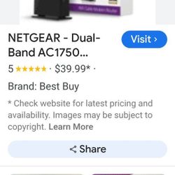 NETGEAR AC1750 WIFI CABLE MODEM ROUTER