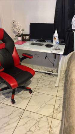 The table and the chair only