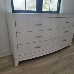 6 drawer dresser chest white