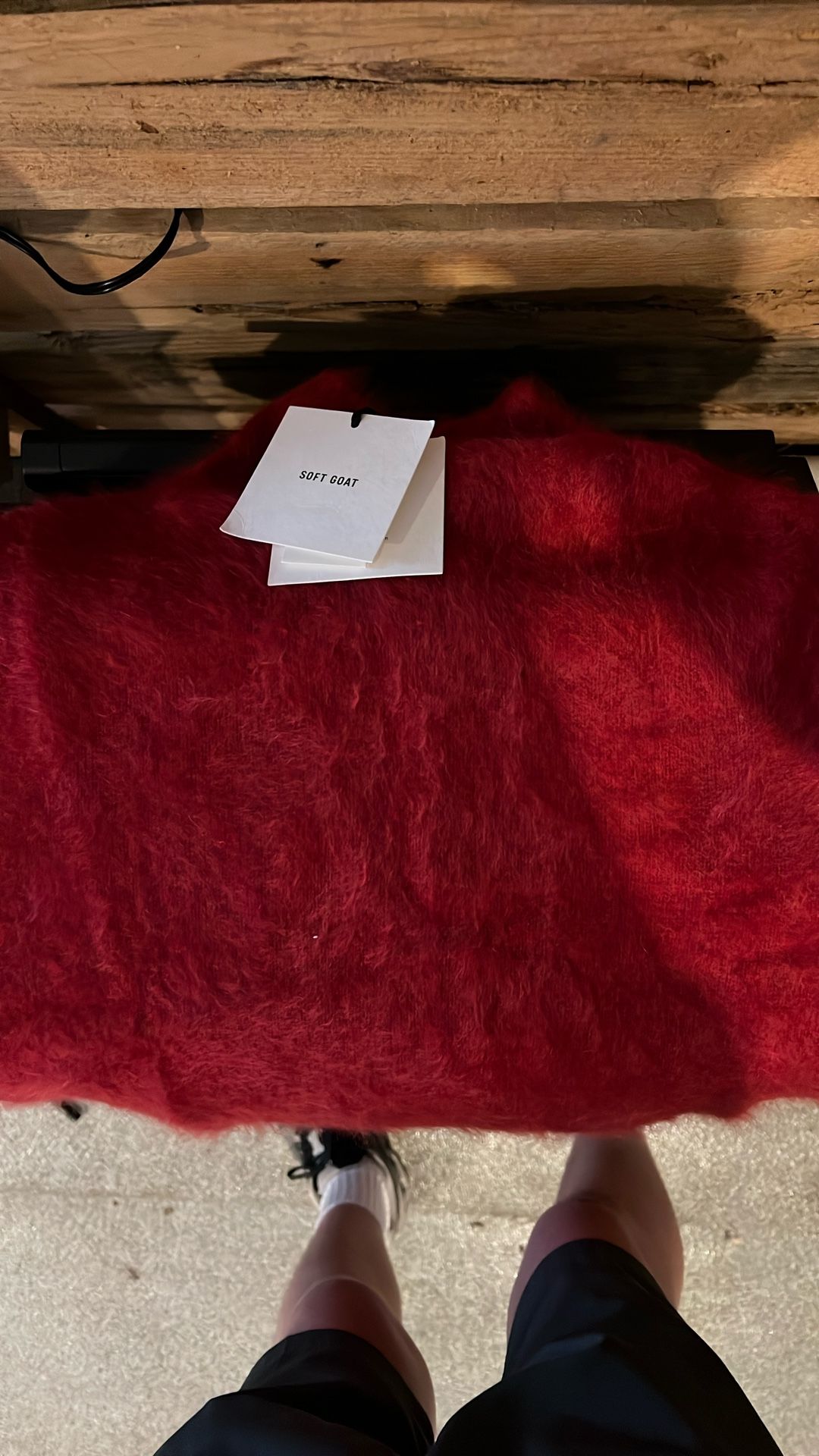 RED brushed Turtleneck