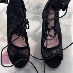 New Lace High Heels