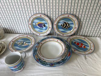 Tropical Fish Ceramic Dinnerware Set
