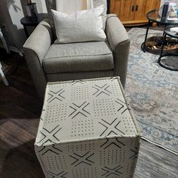 Ottoman,  Removable Cover