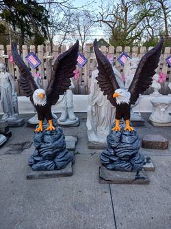 Concrete Statues 44 Inch Custom Hand Paint . Each 500.00 Firm On The Price