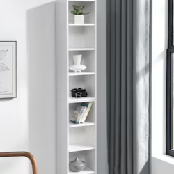 White shelves