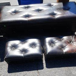 3 Piece Ottoman Storage Boxes