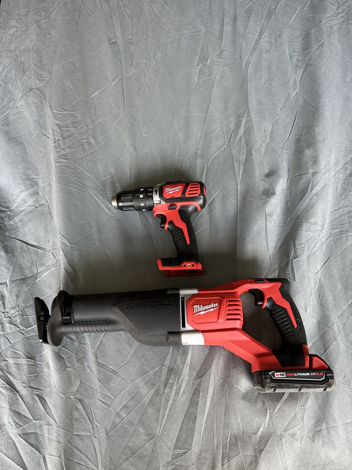 Milwaukee Sawzall And Hammer Drill