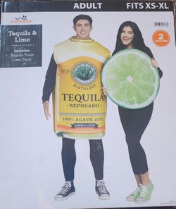 Tequila and Lime, 2pc, Couple Halloween Costume for Adults, Adult Size S-XL (28-42), by Way to Celebrate