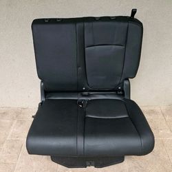 2025 HONDA ODYSSEY REAR SEAT 3RD ROW LEFT DRIVER SIDE BLACK LEATHER W/RED THREAD