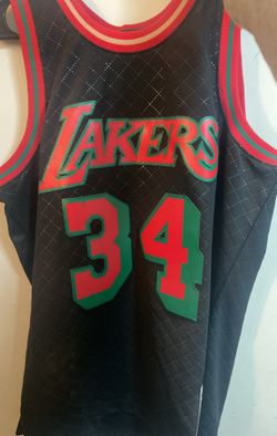 Mitchell & Ness Neapolitan Shaquille O'Neal Los Angeles Lakers 1996-97 Swingman Jersey