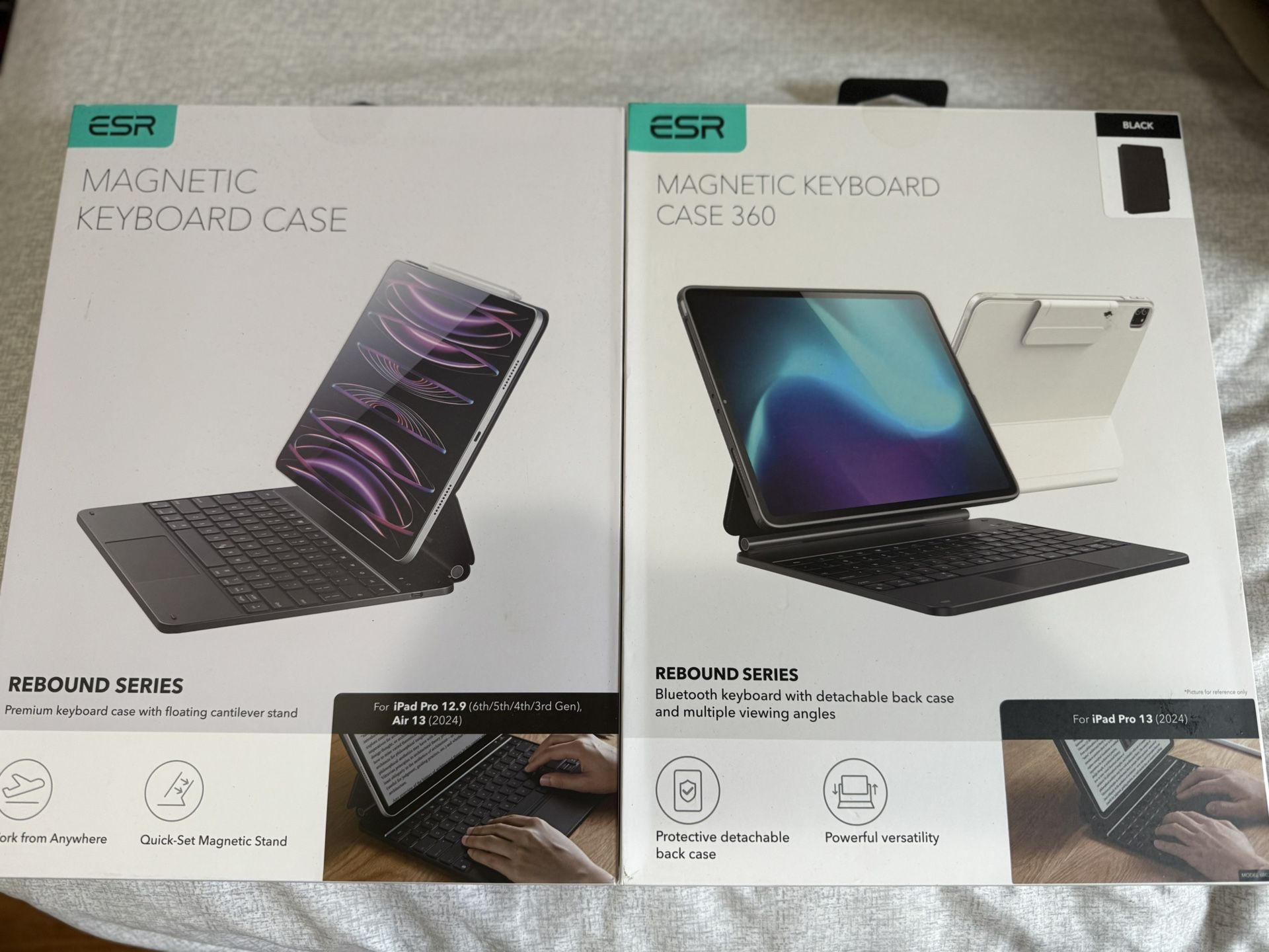 ESR KEYBOARD CASE BLACK IPAD PRO 13 INCH AND 12.9 INCH