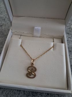 Daniel's S initial Necklace