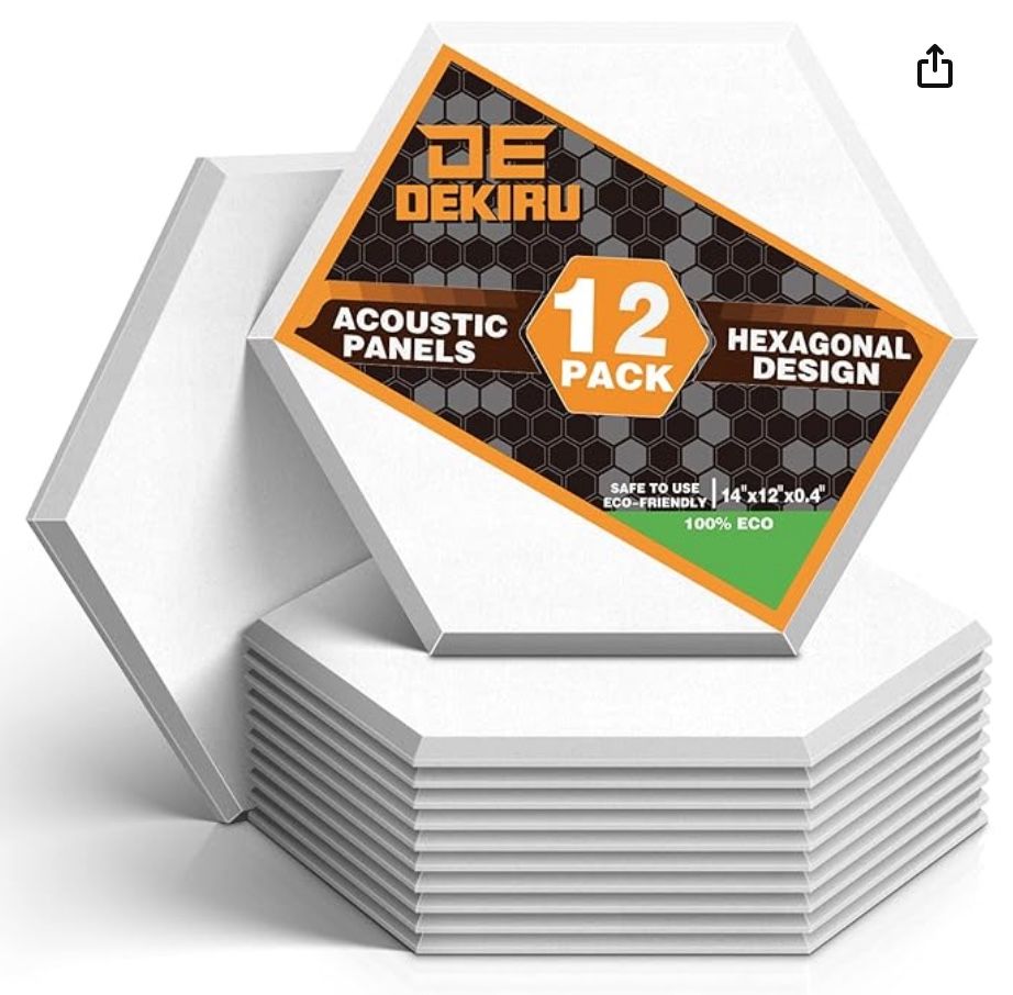 36-pack Acoustic Panels Sound Proof Padding