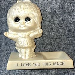 “I Love You This Much” Vintage Statue