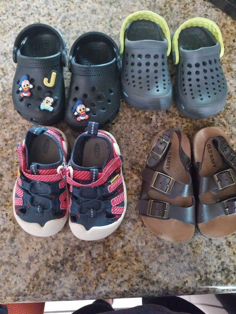 Baby Shoes Size 5c Crocs, Keen And Old Navy