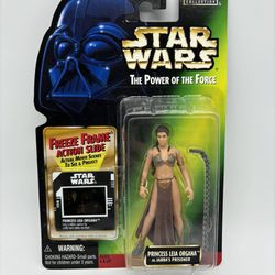 Star Wars Power of the Force Princess Leia Organa Jabba's Prisoner Figure Freeze Frame