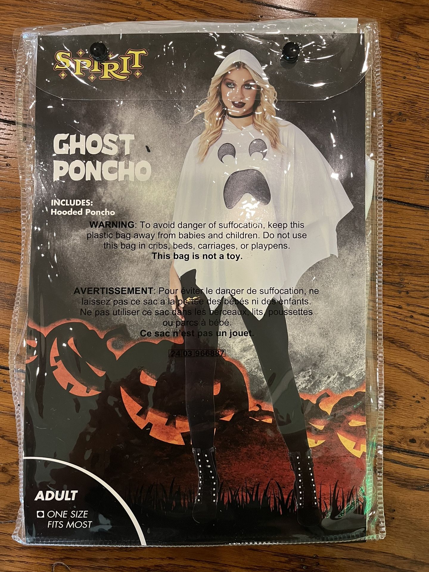 Adult Ghost Poncho