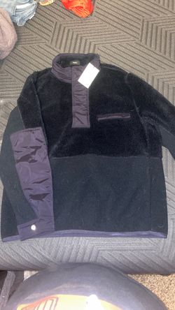 Theory Mens Quarter Zip Solid Sherpa Jacket