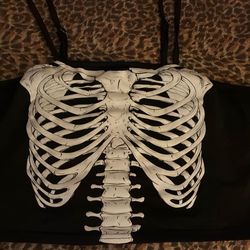 Skeleton Crop Top 