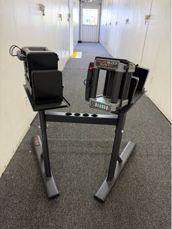 Power block weights adjustable with stand