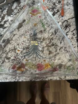 Mikasa vintage Christmas platter