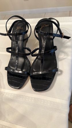 J Crew  New Women size 12 m black sandals