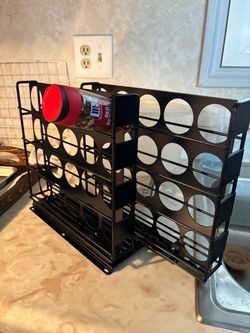 Spice rack - mounted w/pull out slides