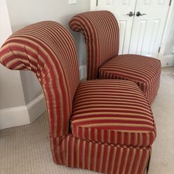 2 Oversized Lounge Chairs