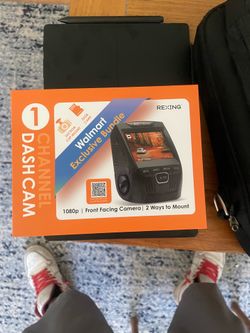 REXING 1 Channel Dash Cam 1080p 32GB Card Walmart Exclusive Bundle