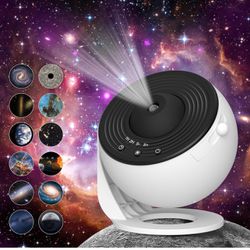 Brandnew Galaxy Projector for Bedroom, HD Image Star Projector Galaxy Light Adjustable Knob, 13 Film Discs Planetarium Projector for Kids, 360° Rotati
