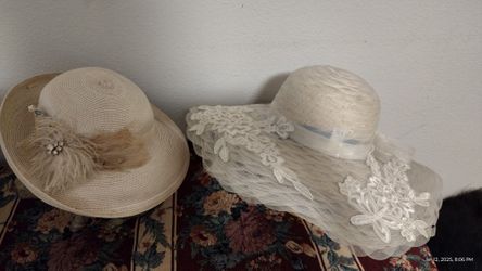 2 Lace Beautiful Antique Hats Both For $25