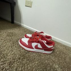 White,red Dunks Low