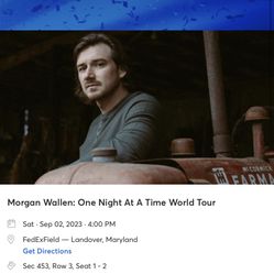 2 Morgan Wallen tickets 