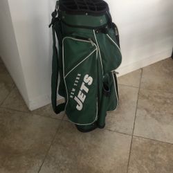 New York Jets NFL Golf Bag 14 Slots Excellent Condition 