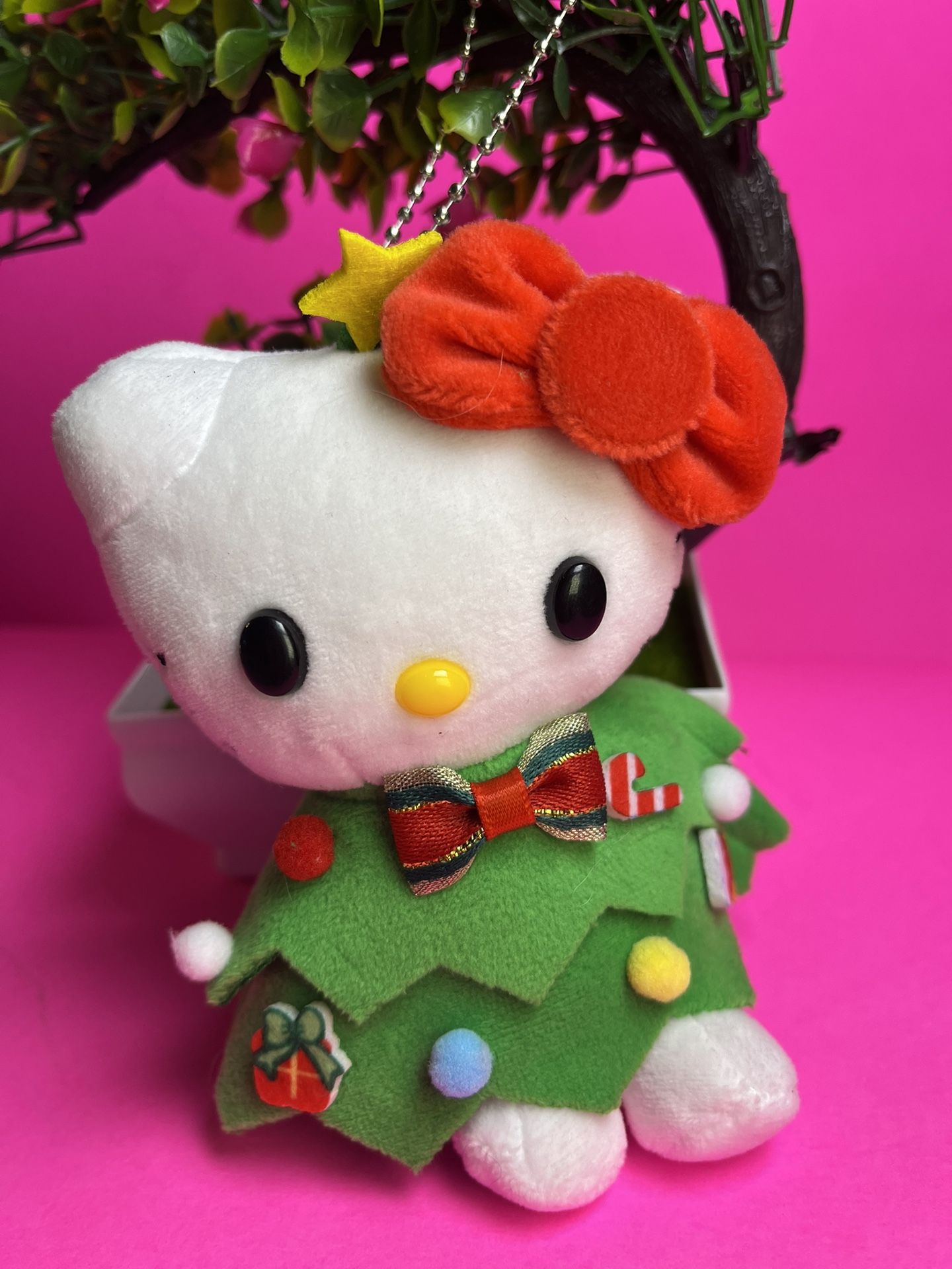 Hello Kitty Plush Keychain, Christmas, Accessories 