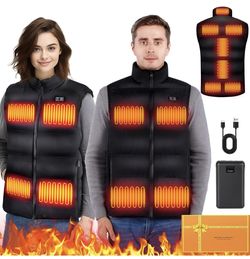 Rechargeable Heated Vest with 7.4v 16000mAh Battery for Outdoor Travel